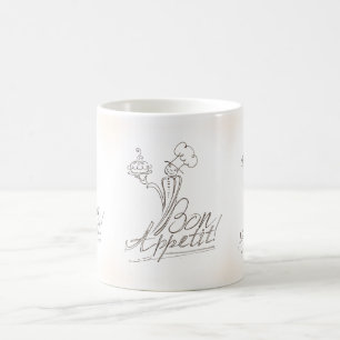 Der gute Koch sagt "Bon Appetit"! Kaffeetasse