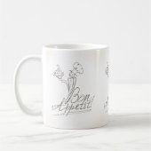 Der gute Koch sagt "Bon Appetit"! Kaffeetasse (Links)