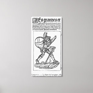 Der gute Riese, von "Gargantua" durch Francois Leinwanddruck