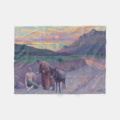 Der gute Samariter Fleecedecke (Vorderseite (Horizontal))