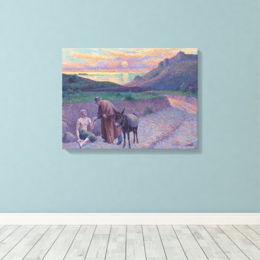 Der gute Samariter Leinwanddruck (Insitu (Holzboden))