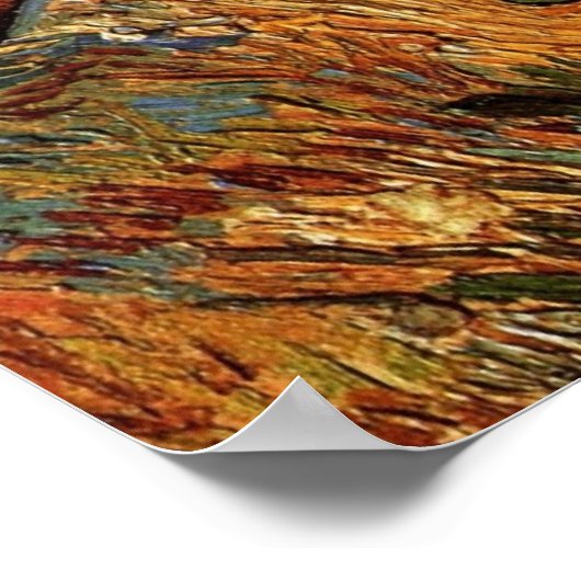 Der gute Samariter nach Delacroix von van Gogh Poster (Ecke)