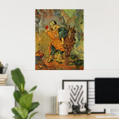 Der gute Samariter nach Delacroix von van Gogh Poster (Heimbüro)