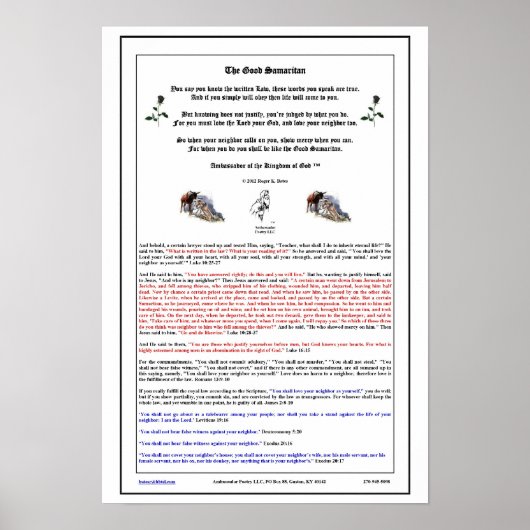 Der gute Samariter Poster (Vorne)