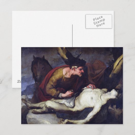 Der gute Samariter Postkarte (Vorne/Hinten)