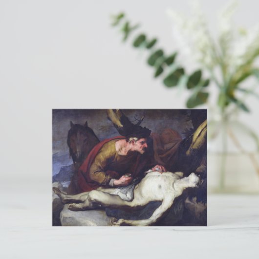 Der gute Samariter Postkarte (Stehend Vorderseite)