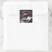 Der gute Samariter Quadratischer Aufkleber (Tasche)