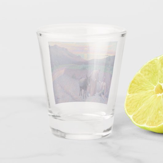 Der gute Samariter Schnapsglas (Rückseite)