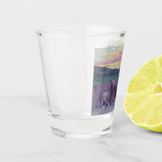 Der gute Samariter Schnapsglas (Links)