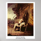 Der gute Samariter von Rembrandt Van Rijn Poster (Vorne)