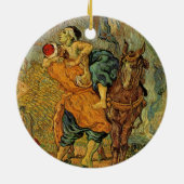 Der gute Samariter von Vincent van Gogh Keramik Ornament (Hinten)
