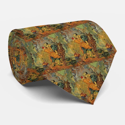 Der gute Samariter von Vincent van Gogh Krawatte (Gerollt)