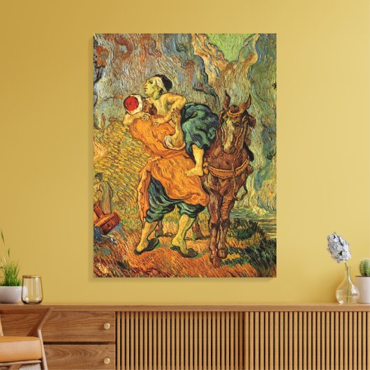Der gute Samariter von Vincent van Gogh Leinwanddruck (Insitu (Wohnzimmer))