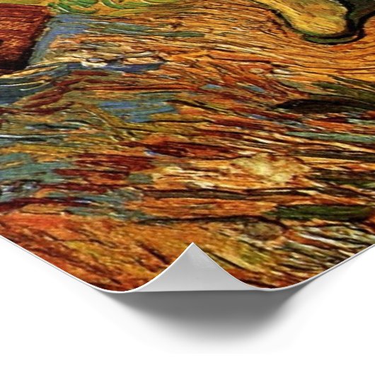 Der gute Samariter von Vincent van Gogh Poster (Ecke)