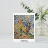 Der gute Samariter von Vincent Van Gogh Postkarte (Stehend Vorderseite)