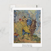 Der gute Samariter von Vincent Van Gogh Postkarte (Vorne/Hinten)