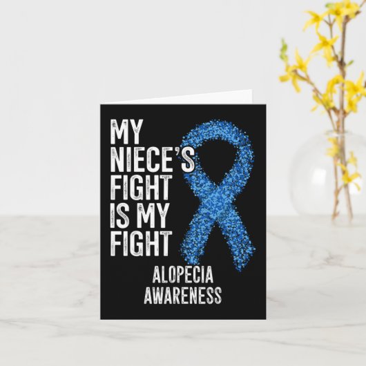 Der Haarausfall in meiner Nichte ist mein Kampf ge Karte (Gelbe Blume)