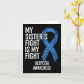 Der Haarausfall meiner Schwester ist mein Kampf Al Karte (Gelbe Blume)