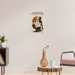 Der Haarschnitt des Löwen Poster