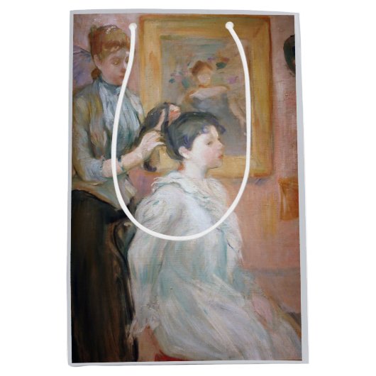 Der Haarstil (von Berthe Morisot) Mittlere Geschenktüte (Vorderseite)