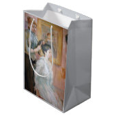 Der Haarstil (von Berthe Morisot) Mittlere Geschenktüte (Rückseite Schrägansicht)