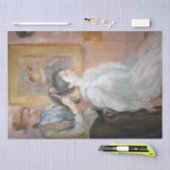 Der Haarstil (von Berthe Morisot) Seidenpapier (Handwerk)