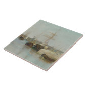 Der Hafen bei Lorient, 1869 (Öl auf Leinwand) Fliese (Seite)