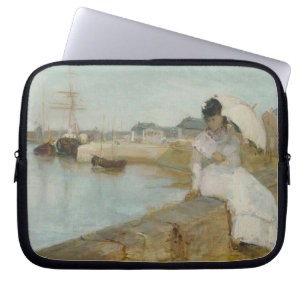 Der Hafen bei Lorient, 1869 (Öl auf Leinwand) Laptopschutzhülle