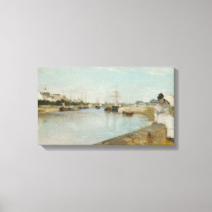 Der Hafen bei Lorient, 1869 (Öl auf Leinwand) Leinwanddruck