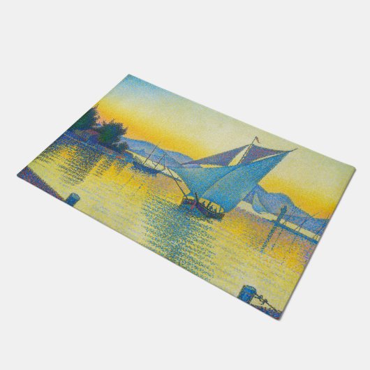 Der Hafen bei Sunset, Signac Fußmatte (Schrägansicht)