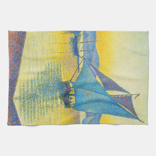 Der Hafen bei Sunset, Signac Geschirrtuch (Horizontal)