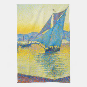 Der Hafen bei Sunset, Signac Geschirrtuch