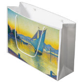 Der Hafen bei Sunset, Signac Große Geschenktüte (Vorderseite Schrägansicht)