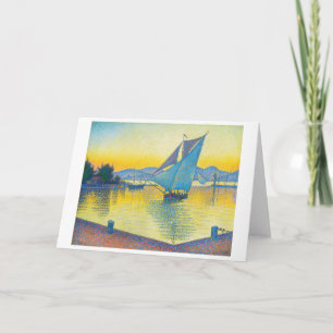 Der Hafen bei Sunset, Signac Karte