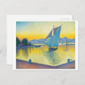 Der Hafen bei Sunset, Signac Postkarte (Vorne/Hinten)