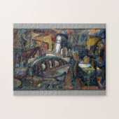 Der Hafen ca. 1943 Josef Presser Kunst Puzzle (Horizontal)