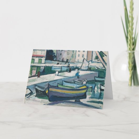 Der Hafen, Cassis | Samuel John Peploe Karte (Vorderseite)