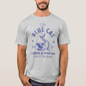 Der Hafen der Blue Cat Lodge T-Shirt (Vorderseite)