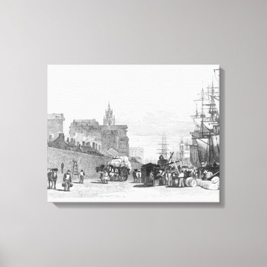 Der Hafen des Prinzen, Liverpool Leinwanddruck (Vorderseite)