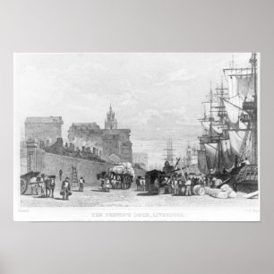 Der Hafen des Prinzen, Liverpool Poster