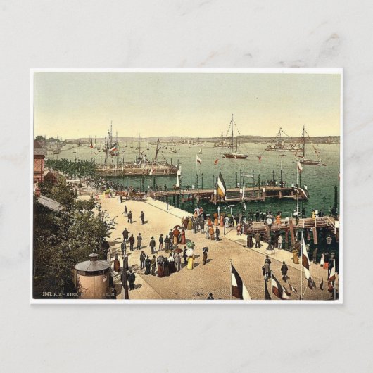 Der Hafen, III., Kiel, Schleswig-Holstein, Deutsch Postkarte (Vorderseite)
