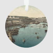 Der Hafen Militaire II, Brest, Frankreich Ornament (Rückseite)