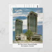 Der Hafen "Twin Towers" in Spanien, die Postkarte (Vorne/Hinten)