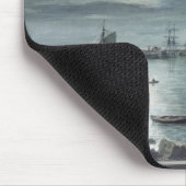 Der Hafen und das Cobb, Lyme Regis durch Mousepad (Ecke)