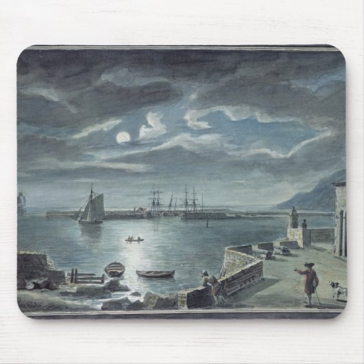 Der Hafen und das Cobb, Lyme Regis durch Mousepad (Vorne)