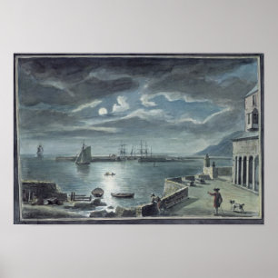 Der Hafen und das Cobb, Lyme Regis durch Poster
