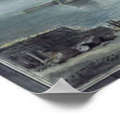 Der Hafen und das Cobb, Lyme Regis von Mondlight Poster (Ecke)