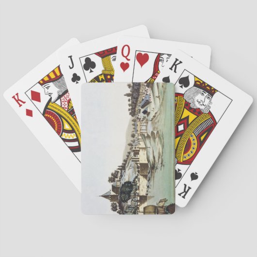 Der Hafen und die Stadt von Malakka, Malaysia, Spielkarten (Rückseite)