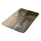 Der Hafen von Amsterdam von Vincent Gogh Badematte (Schrägansicht)