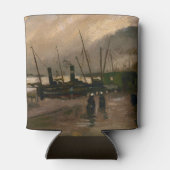Der Hafen von Amsterdam von Vincent Gogh Dosenkühler (Rückseite)